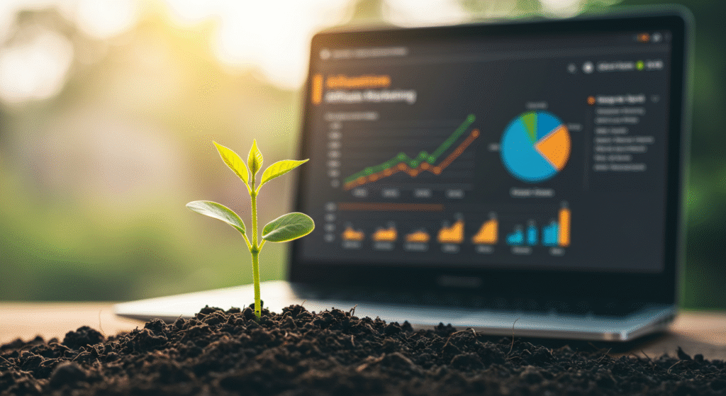 First Affiliate Website. Update content and monitor your growth.